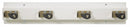Tough Guy White Gloss Stainless Steel Mop and Broom Holder, 1 EA - 22N326