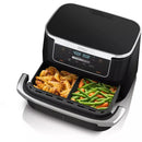 Foodi 4-in-1 7 Qt Air Fryer W/ DualZone FlexBasket  MegaZone DZ070 Black