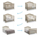 Farmhouse 6-in-1 Convertible Crib - Textured Limestone