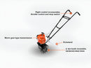 ECHO TC-210AA Tiller Cultivator 9" Wide Furrows ECHO 21.2cc Engine