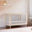 Lolly 3-in-1 Convertible Crib with Toddler Rail - Natural Wood