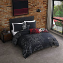 Bebejan Moody Painting 5 Piece Reversible Comforter Set - King
