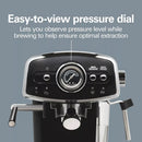 Retro Slide Espresso Machine 40730: Electric Coffee Maker - Black