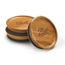 Wooden Storage Lids for Regular Mouth Jars - 3 Pieces