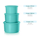 6-Piece Blue Serve And Store Food Storage Canister Set