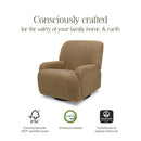 Extra Wide Recliner and Swivel Glider - Cortado Shearling