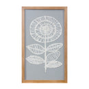 Melrose International, Floral Wall Art, Wood/Paper, 20"
