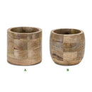 Melrose International, Wooden Pot, 5", Assorted & Sold Separately