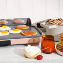 Beautiful XL Electric Griddle 12" x 22" - Non-Stick, Rose
