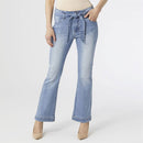 Coco + Carmen, Charmaine Tie Waist Flare Jeans