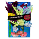 Blue Ribbon, Vibran Sea Clear Burst Floral, Medium, Cluster Pack