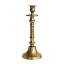 Creative Co-Op, Cast Aluminum Taper Holder, Antique Brass Finish, 11"