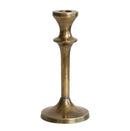 Creative Co-Op, Cast Aluminum Taper Holder, Antique Brass Finish, 11"