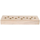 Karma, Wood Slab taper Candle Holder