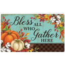 Carson Decor, Cotton & Pumpkins Mat