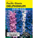 Lake Valley, Delphinium Pacific Giants, Mixed Colors