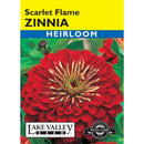 Lake Valley, Zinnia, Scarlet Flame