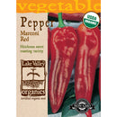 Lake Valley, Pepper, Sweet Marconi Red Organic