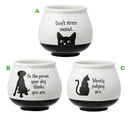 Napco, Witty Animal Black/White Planter, Assorted and Sold Separately