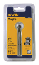 Irwin Marples 1/2 in. X 4 in. L Carbon Steel Forstner Drill Bit Round Shank 1 pc