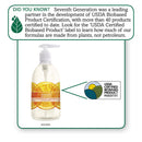 Seventh Generation Natural Hand Wash, Mandarin Orange & Grapefruit, 12 Oz Pump Bottle, 8/Carton - SEV22925CT