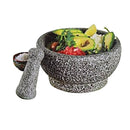 8.5 Inch Polished Natural Stone Mortar and Pestle