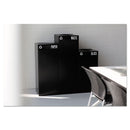 Safco Public Square Plastic-Recycling Container, Square, Steel, 25 Gal, Black - SAF2981BL