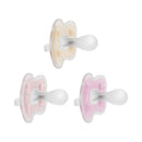 One-Piece Silicone Pacifiers - Pink - 3 Pack