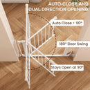 Baby Gate for Stairs and Doorways - White