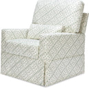 Sarah Flint x Namesake Crawford Swivel Glider - Green Lattice Performance Eco-Weave
