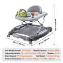 4-in-1 Baby Walker - Grey