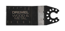 Dremel Multi-Max 1-1/4 in. Bi-Metal Wood and Metal Flush Cut Blade 1 pk, Pack of 2