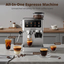 Espresso Machine with Grinder - Brushed Stainless Steel