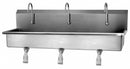Sani-Lav Stainless Steel Wash Station, With Faucet, Wall Mounting Type, Stainless - 56W1