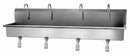 Sani-Lav Stainless Steel Wash Station, With Faucet, Wall Mounting Type, Stainless - 58W1
