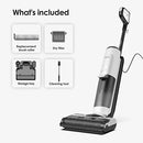 4 in 1 Mop, Vacuum, Steam & Self Cleaning Floor Washer - Black