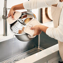 Stainless Steel Multipot with Straining Lid - Silver