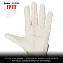 Franklin Sports Classix X FP Batting Gloves Small - White / Gold