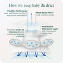 Organic Cotton Enhanced Diapers - Size 2 - 62ct