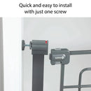 Tall-and-Wide Safety Gate - Grey