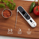 Dual Digital Folding Cooking Thermometer and Infrared Surface