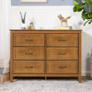 Charlie 6-Drawer Double Dresser - Chestnut