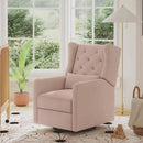 Everly Recliner - Performance Pale Blush Pink Eco-Weave