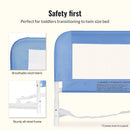 Lightweight Mesh Security Adjustable Bed Rail - Blue