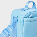 Faux Neoprene Lunch Tote - Powder Blue
