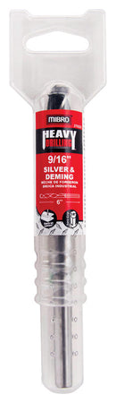 Richelieu Mibro 9/16 in. X 6 in. L High Speed Steel Silver and Deming Drill Bit 3-Flat Shank 1 pc
