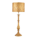 Raz, Distressed Gold Lamp W/Metal Shade