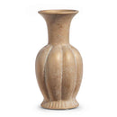 Raz, Ribbed Gold Vase, 10"