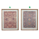 Raz, Kilim Pattern Framed Fabric Print, Assorted & Sold Separately