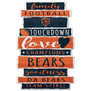 WinCraft, Chicago Bears Words Wooden Sign